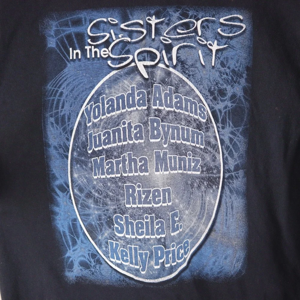 Vintage 2005 Sisters In The Spirit Tour Shirt Kelly Price Yolanda Adams L‎ 21x30